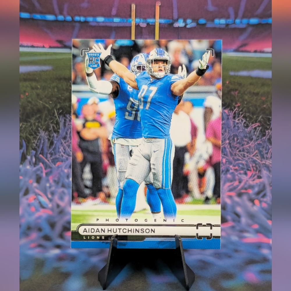 2022 Panini Chronicles Photogenic Aidan Hutchinson #PH-42 RC LIONS Rookie